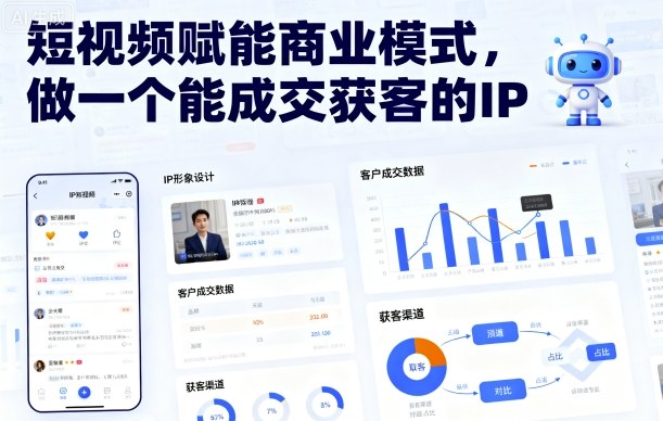 短视频赋能商业模式，做一个能成交获客的IP-众创网