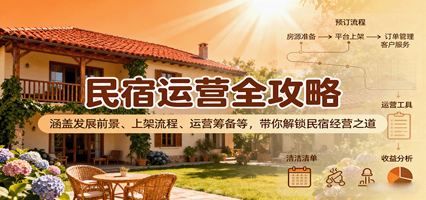 民宿运营全攻略：涵盖发展前景、上架流程、运营筹备等，带你解锁民宿经营之道-众创网