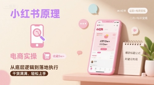 小红书原理以及详细实操流程，小红书电商教程-众创网