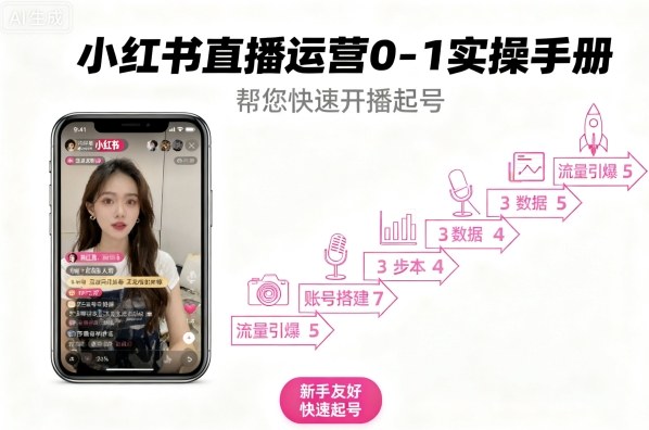 小红书直播运营0-1实操手册，帮您快速开播起号-众创网