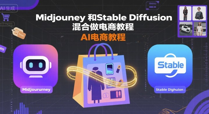 Midjourney和Stable Diffusion混合做电商教程-ai电商教程-众创网