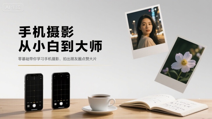 手机摄影从小白到大师，零基础带你学习手机摄影，拍出朋友圈点赞大片-众创网