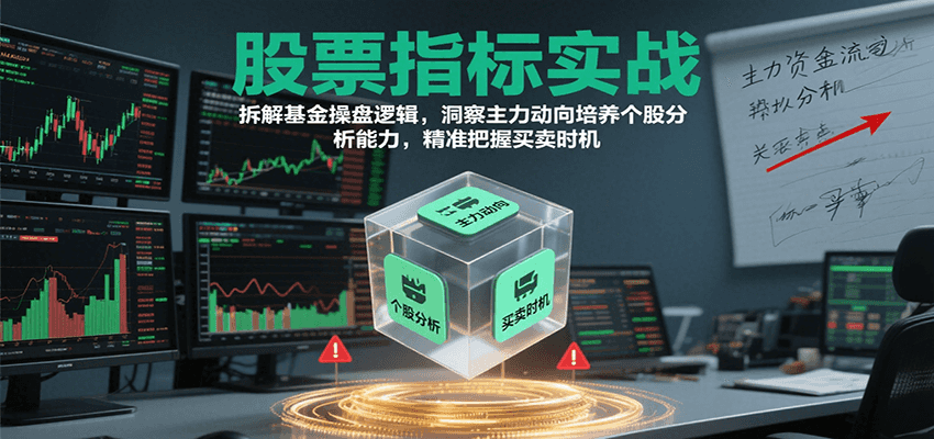 股票指标实战，基金操盘逻辑拆解，洞察主力动向培养个股分析能力把握买卖时机(更新)-众创网