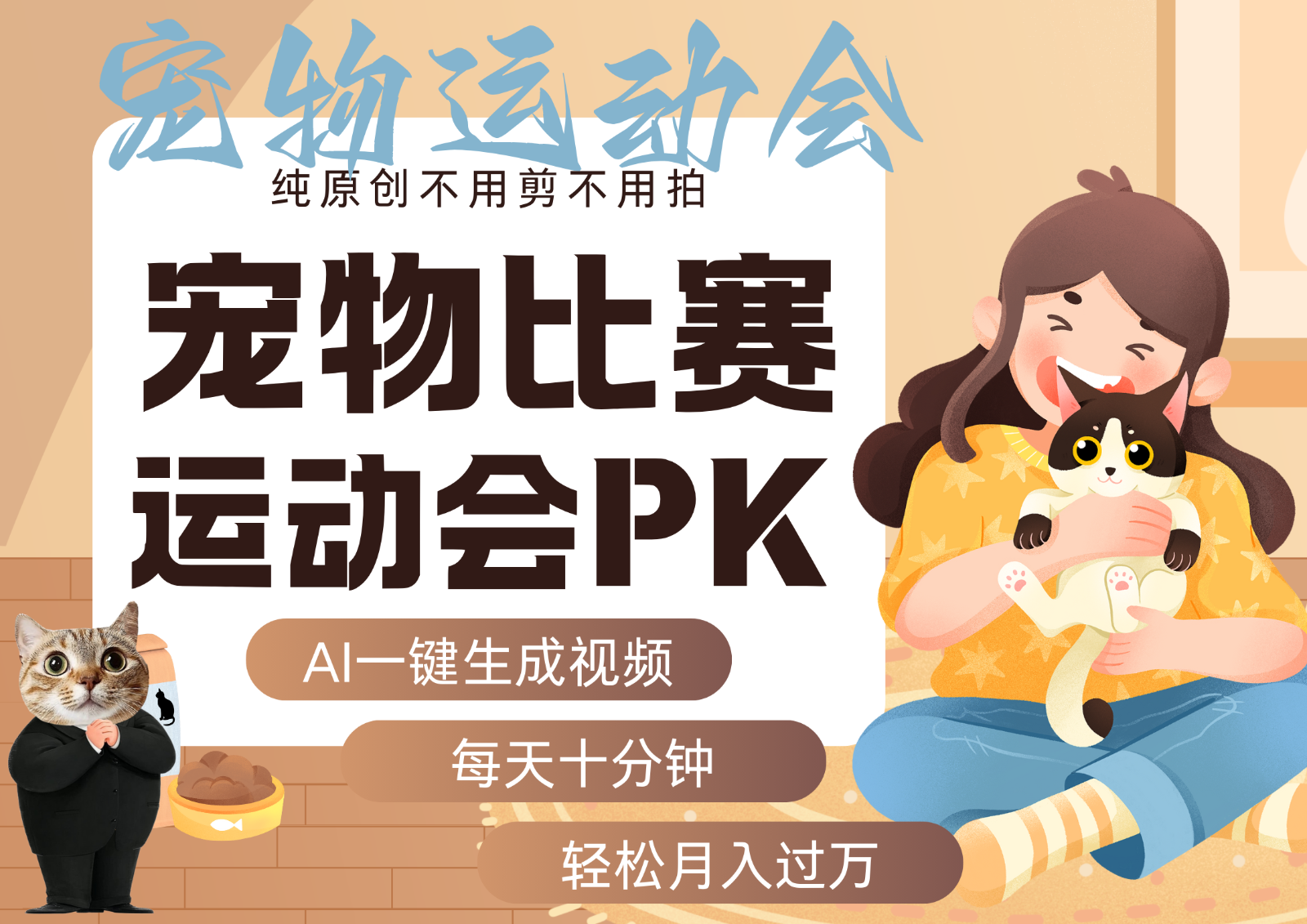 AI萌宠运动员跳水 射击 篮球 足球比赛 每天十分钟 附详细提示词文案库 代替做…-众创网